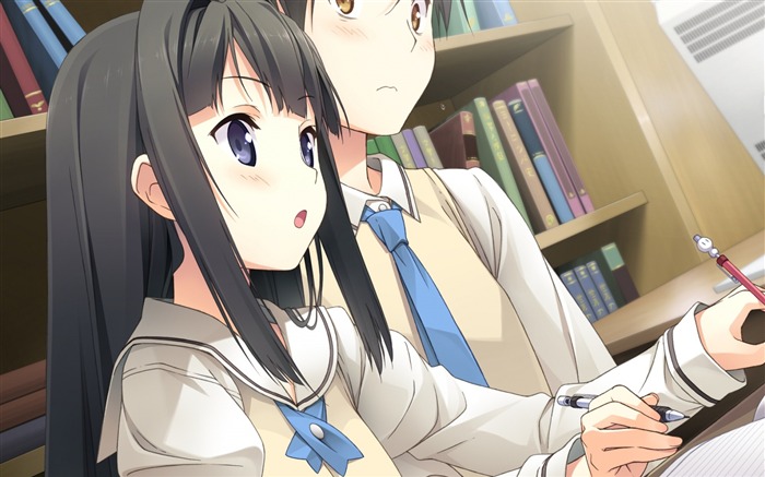 couple lesson school-Anime HD Wallpaper Views:11992 Date:2013/9/12 21:09:26