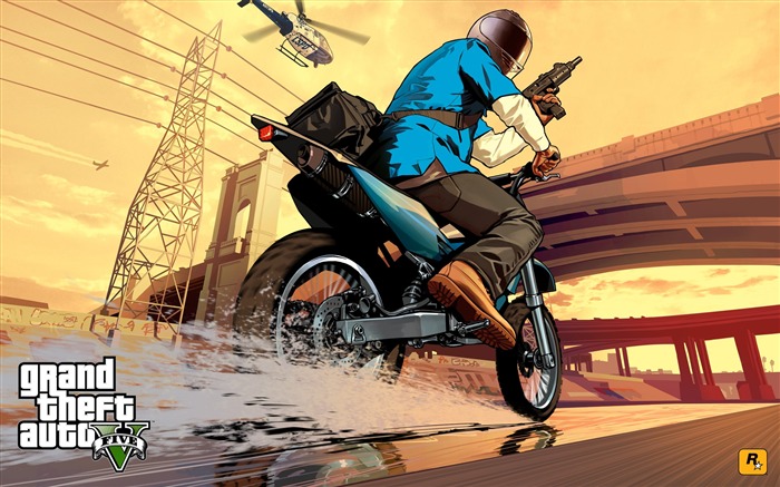 franklin-Grand Theft Auto V GTA 5 jeux HD Fond d'écran Vues:25332