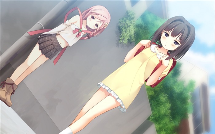 girls cartoon walk-Anime HD Wallpaper Views:11450 Date:2013/9/12 21:11:06