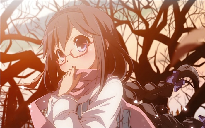 madoka magica girl glasses-Anime HD Wallpaper Views:10270 Date:2013/9/12 21:03:04