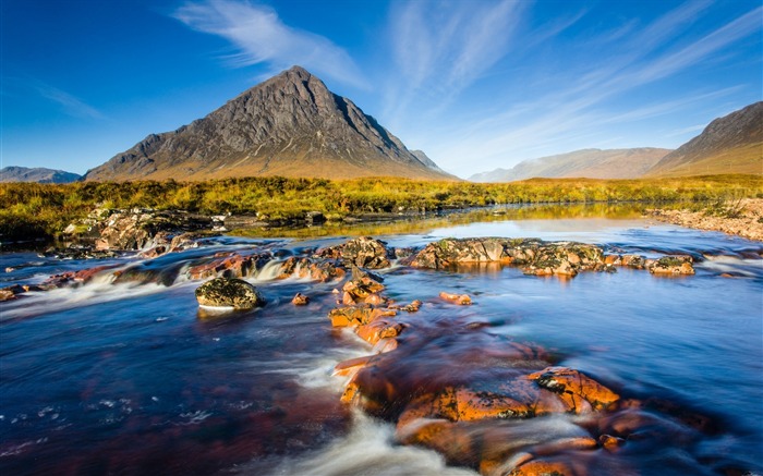 Ecosse ciel pierres de rivière-Nature HD Fond d'écran Vues:10917