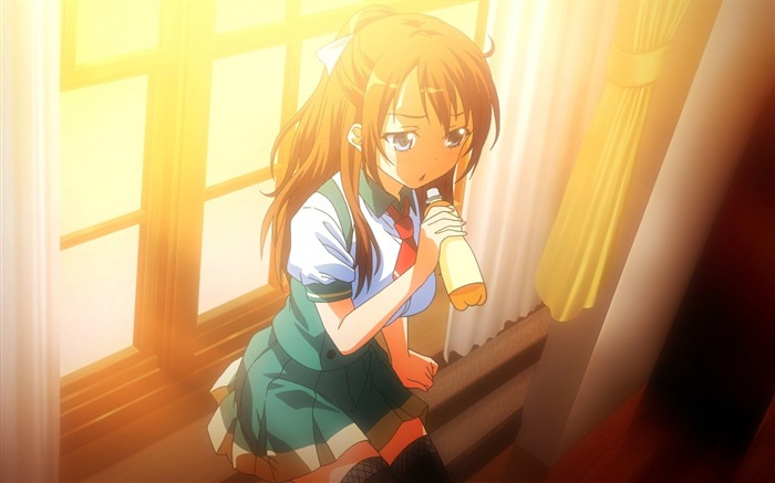 young school girl dress-Anime HD Wallpaper Views:9962 Date:2013/9/12 20:59:25