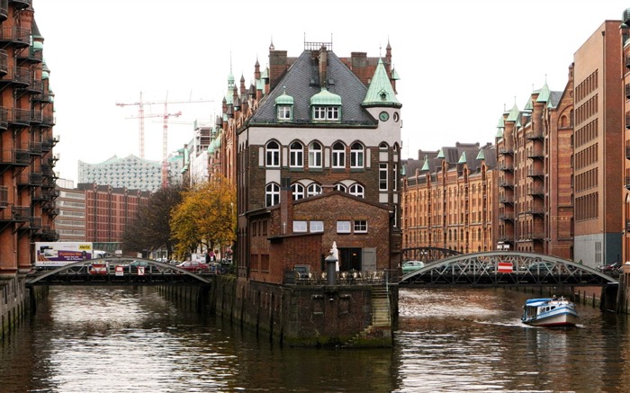 Allemagne Hamburg City HD Paysage Fond d'écran Vues:10623