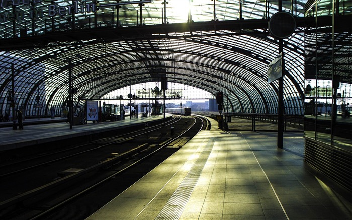 estación de la ciudad de Berlín ferrocarril-ciudades HD fondo de pantalla Vistas:11328