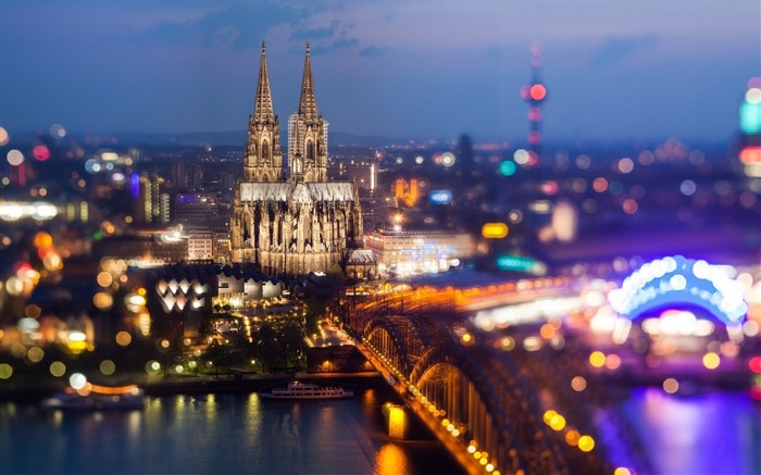 Catedral de Colônia Hohenzollern Bridge-City HD Wallpaper Visualizações:9248