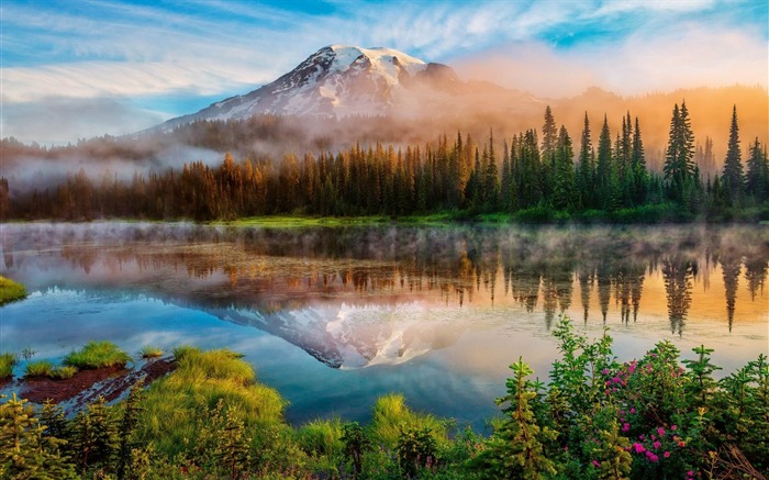 mount rainier landscape-Best HD Wallpaper Views:10193 Date:2013/10/23 11:08:17