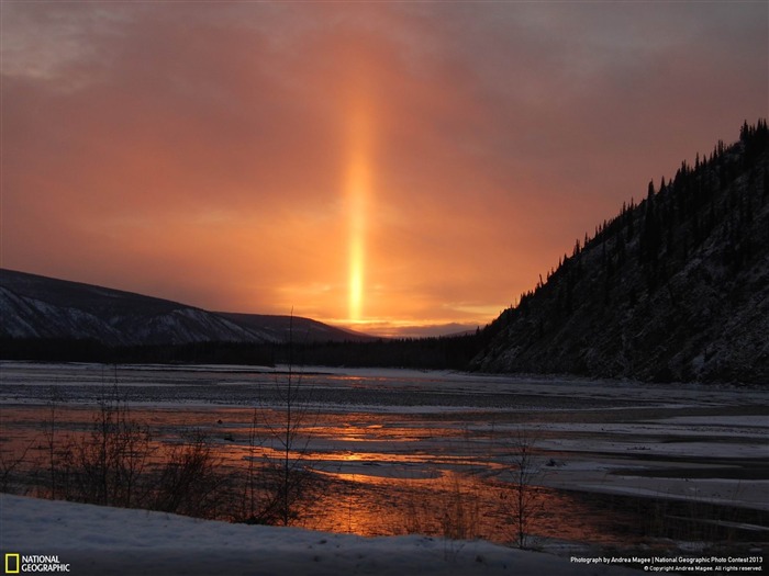 Incroyable Midwinter Sunset-National Geographic fond d'écran Vues:9449