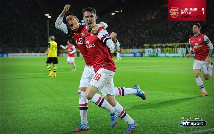 Borussia Dortmund 0-1 Arsenal-2013-2014 fondo de pantalla Vistas:10570