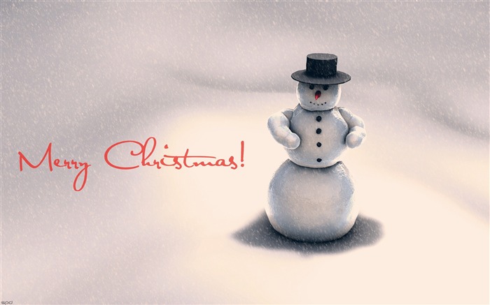 Christmas snowman-Holidays fondo de pantalla HD Vistas:8512