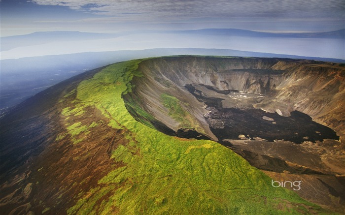 Crater com vista para outubro de 2013 Papel de parede do Bing Visualizações:9259