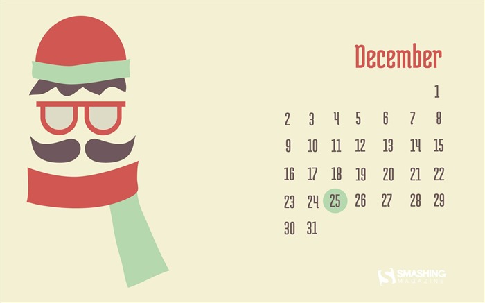 Frozen Mustache-December 2013 Calendar Wallpaper Views:8980 Date:2013/11/30 6:42:35