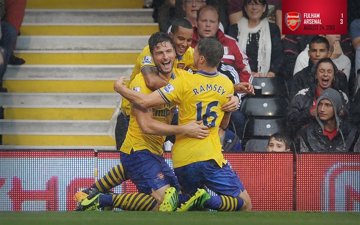 Fulham 1-3 Arsenal-2013-2014 fonds d'écran Vues:8759