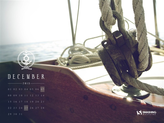 Sailing Away-December 2013 Calendar Wallpaper Views:7626 Date:2013/11/30 6:27:36