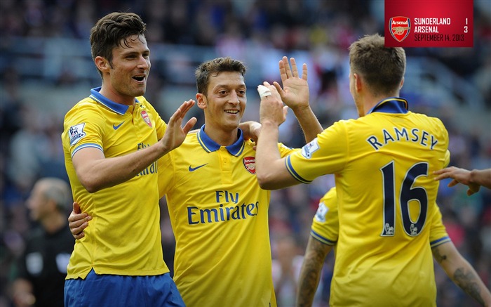 Sunderland 1-3 Arsenal-2013-2014 fonds d'écran Vues:10823