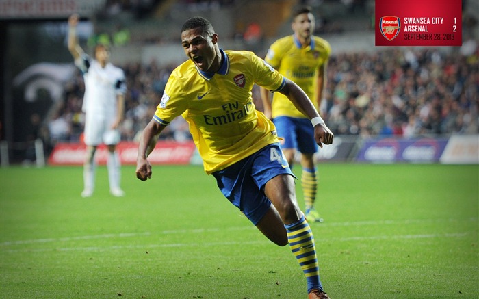 Swansea City 1-2 Arsenal-2013-2014 fonds d'écran Vues:6039