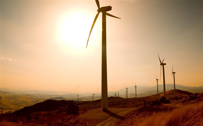 L'énergie éolienne-Paysage Fond d'écran Vues:13198