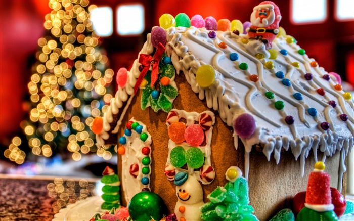 navidad gingerbread-Holidays fondo de pantalla HD Vistas:9362