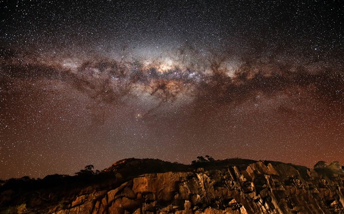 milky way-Night sky HD wallpaper Views:17673 Date:2013/11/23 22:19:27