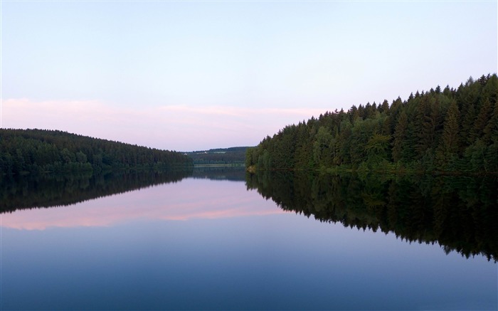 madeiras e paisagens calmas do lago-Paisagem HD Visualizações:10097