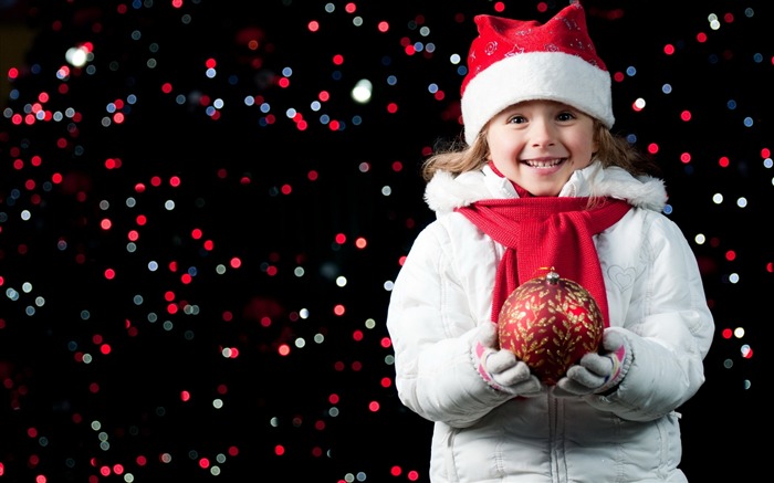 Enfants mignons Joyeux Noël Vacances Fond d'écran Vues:8870