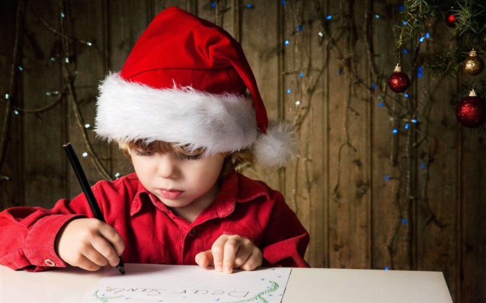 Enfants mignons Joyeux Noël Vacances Fond d'écran Vues:9693