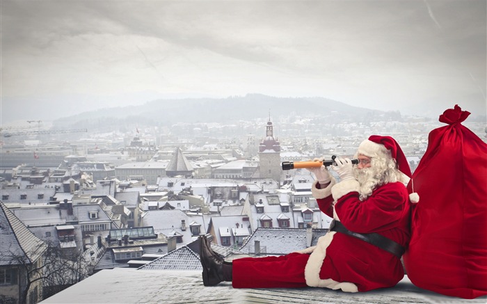 Le Père Noël arrive-Festival de fond d'écran thème Vues:8769