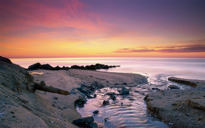 mar areia distância noite-Imagens HD Wallpaper Visualizações:9083