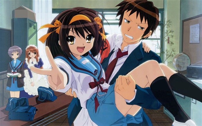 la melancolía de haruhi suzumiya-HD Design Wallpapers Vistas:18055