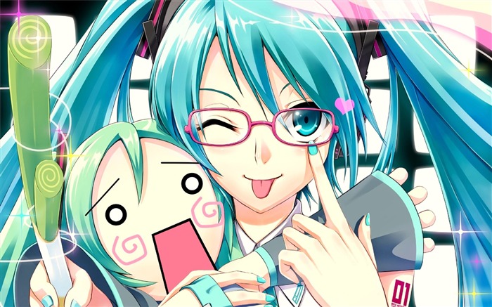 vocaloid girl glasses-HD Design Wallpapers Views:9531 Date:2013/12/22 2:17:13