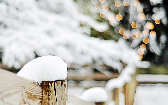 bokeh lumières de noël d'hiver-vacances Fond d'écran Vues:7830