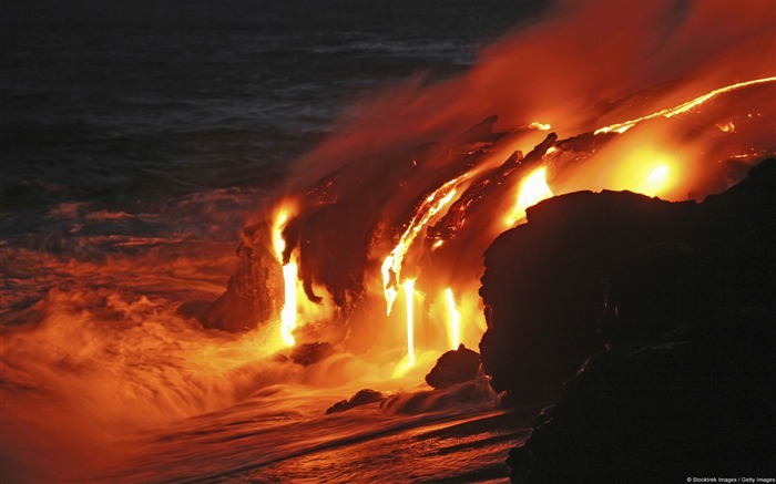 Kilauea lava flow-Windows HD Wallpaper Visualizações:12035