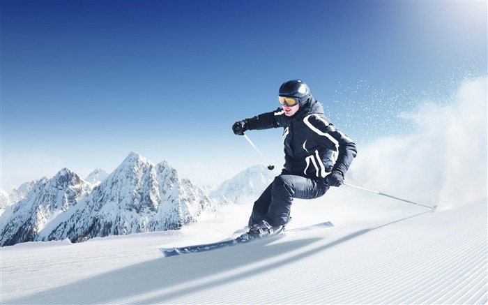 Skiing Extreme Sports HD Desktop Wallpapers Views:42223