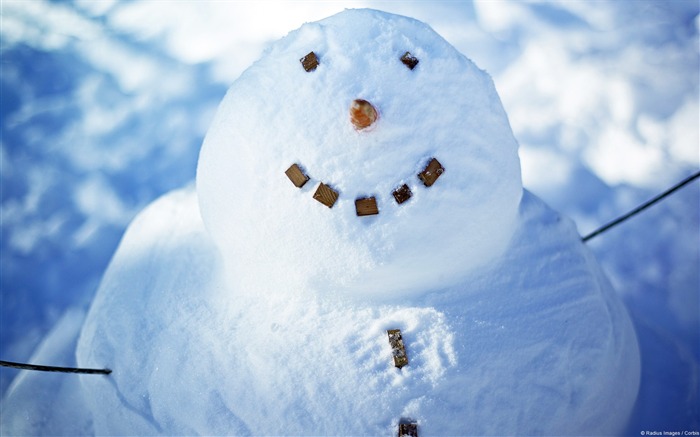 Smiling snowman-Windows HD Wallpaper Visualizações:7510