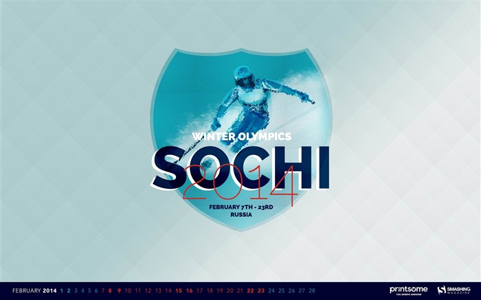 Sochi-Février 2014 calendrier fond d'écran Vues:6789