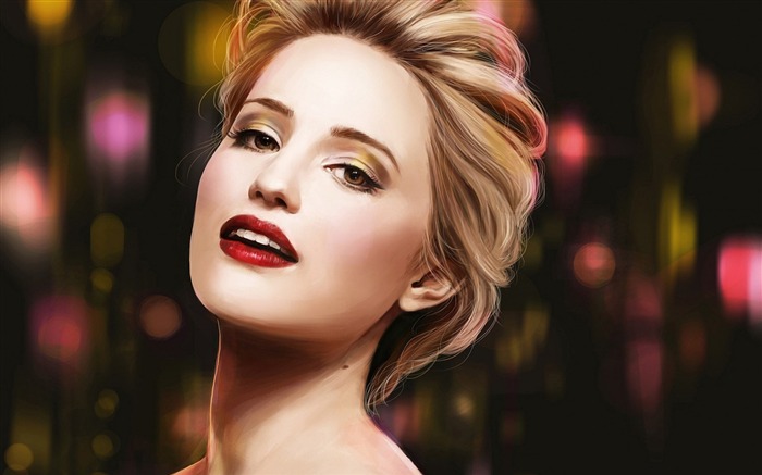 Dianna Agron fille blonde-beauté fond d'écran Vues:8798