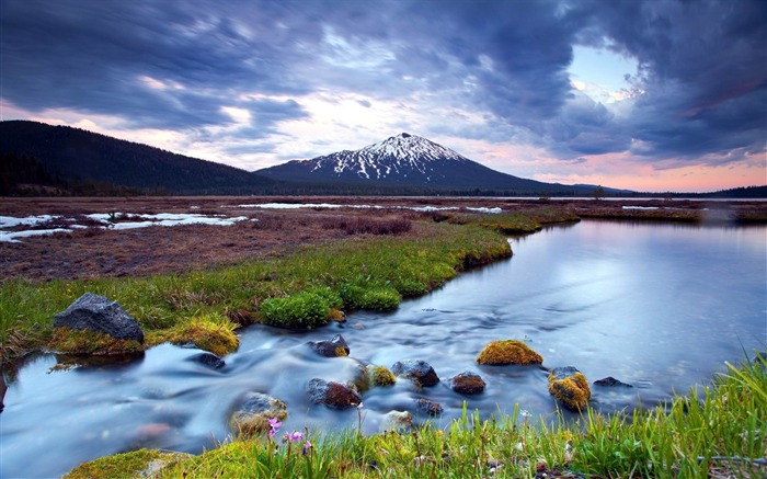 paisaje nublado del río-landscape HD-wallpaper Vistas:10586