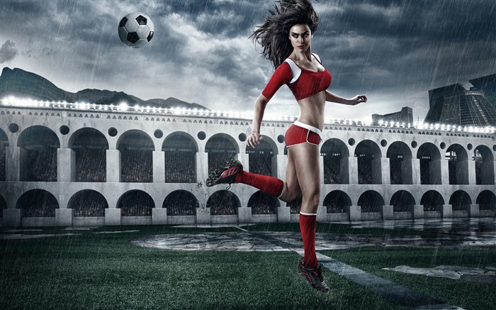 2014 Brasil Copa do Mundo de futebol bebê papel de parede sexy 05 Visualizações:10360