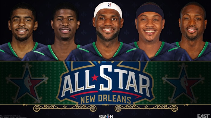 East Starters-2014 NBA All-Star Game HD Desktop Wallpaper Views:9717 Date:2014/2/17 17:23:13