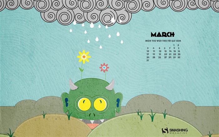 Growing Tall-March 2014 calendar wallpaper Views:8192 Date:2014/2/28 5:44:46