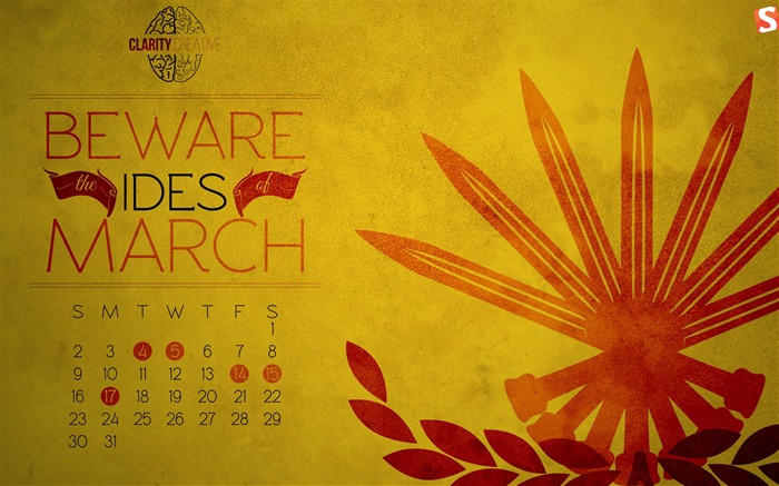 Ides of March-March 2014 calendar wallpaper Views:9376 Date:2014/2/28 5:36:26