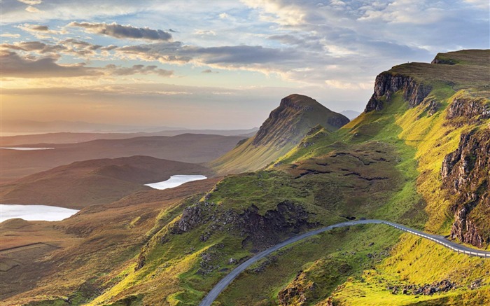 Quiraing île de Skye en Ecosse Royaume-Uni-Windows Fond d'écran Vues:19156