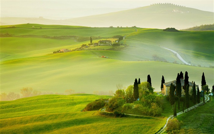 Tuscany Spring-Seasons fondo de pantalla HD Vistas:16208