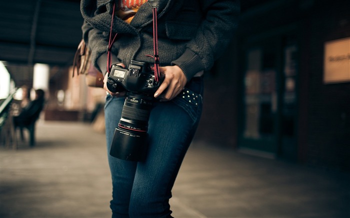 camera girl mood-Brand papel de parede de mesa Visualizações:9108