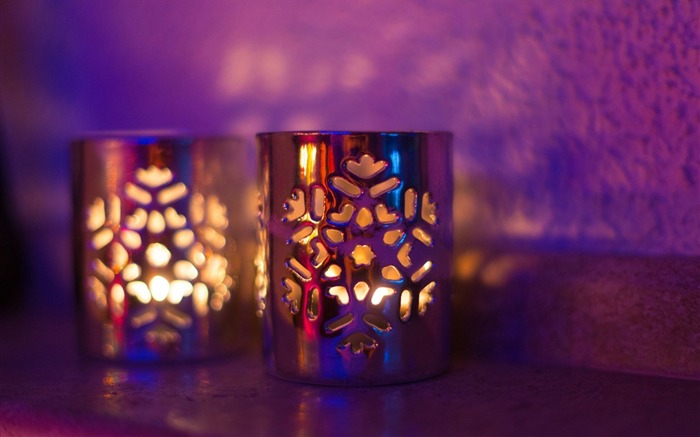 velas snowflakes-Life foto fondo de pantalla Vistas:6508