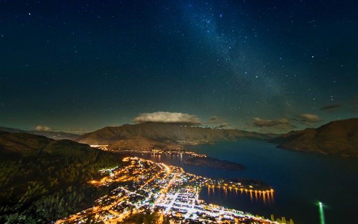 Vía Láctea sobre Queenstown-Naturaleza HD fondo de pantalla Vistas:9902