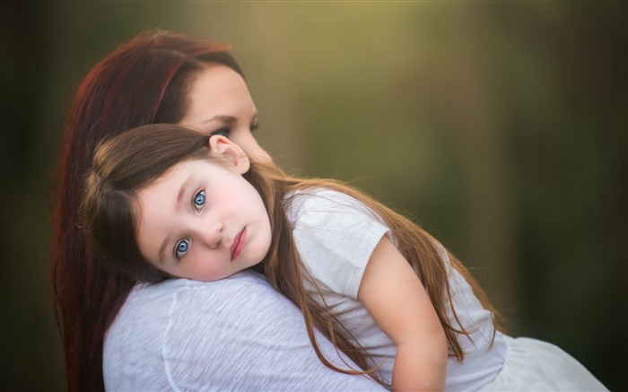 madre e hija-Photo Fondo de pantalla HD Vistas:14568