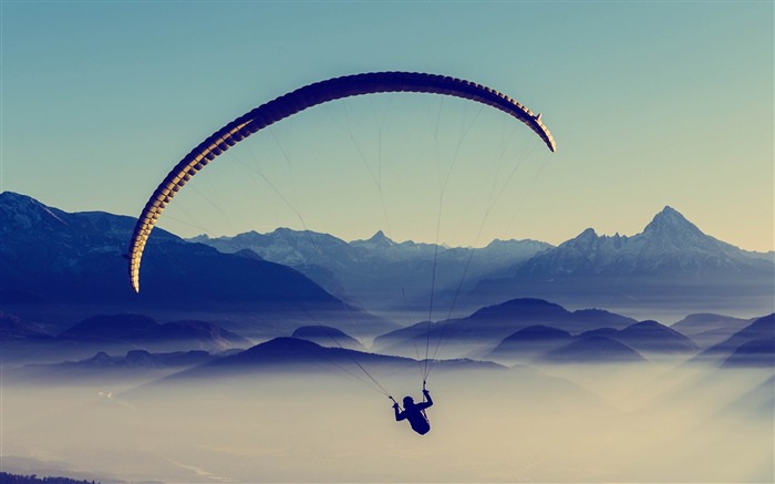 parapente sky-Sports fondo de pantalla HD Vistas:16948