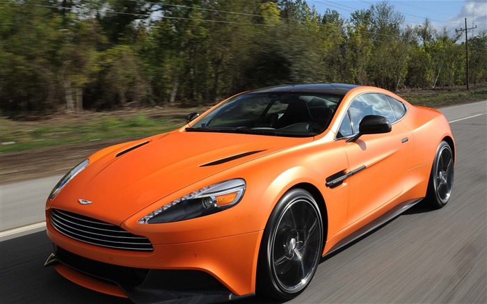 Aston Martin Vanquish Orange-Car HD wallpaper Views:8447 Date:2014/4/19 10:20:16