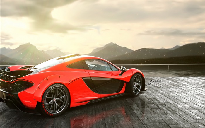 Mclaren p1 red rear-Car HD wallpaper Views:13915 Date:2014/4/26 20:28:34