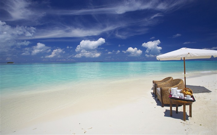 maldives plage de l'océan-Paysage HD Fond d'écran Vues:14140